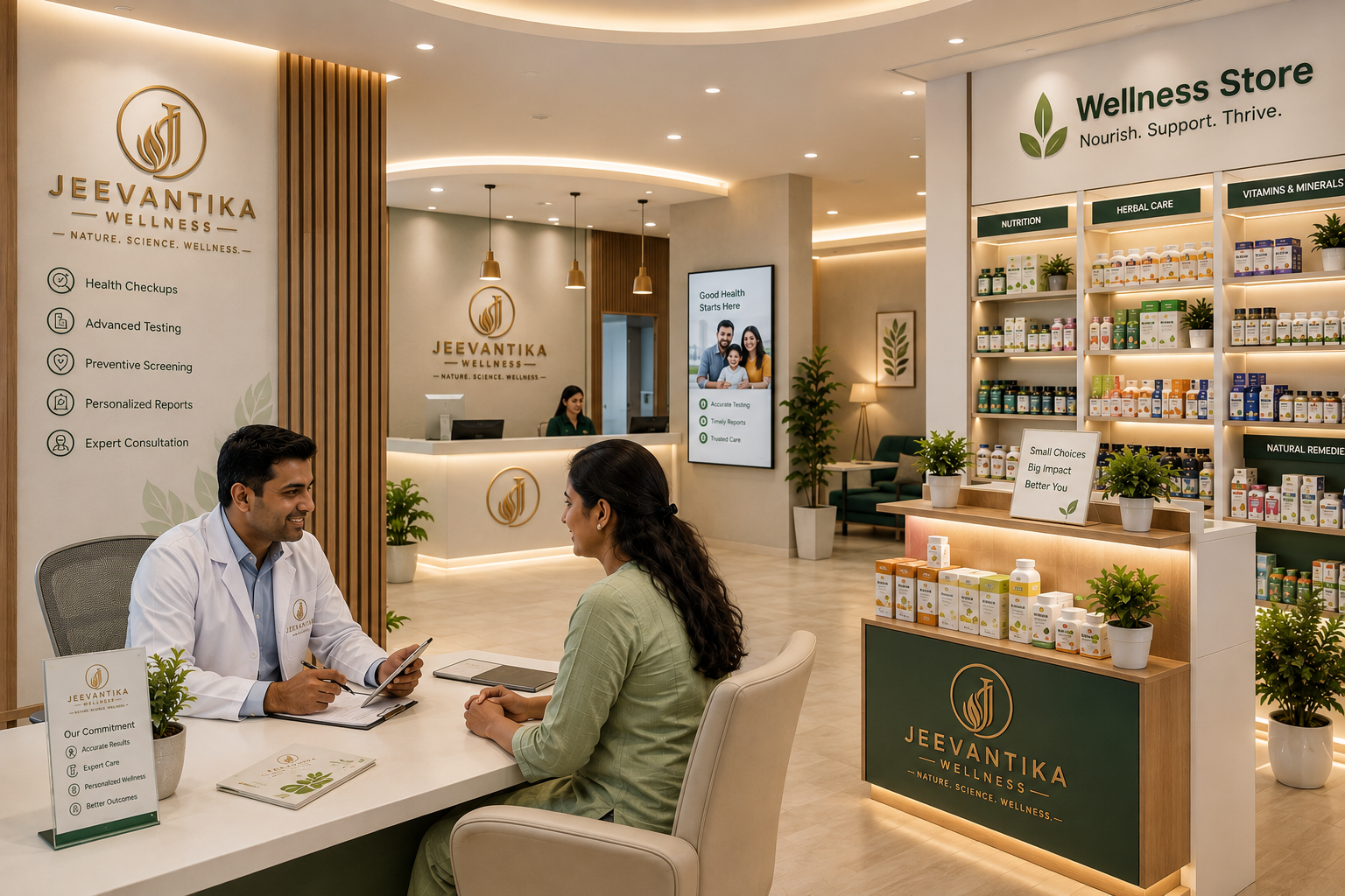 Jeevantika diagnostic consultation and wellness store